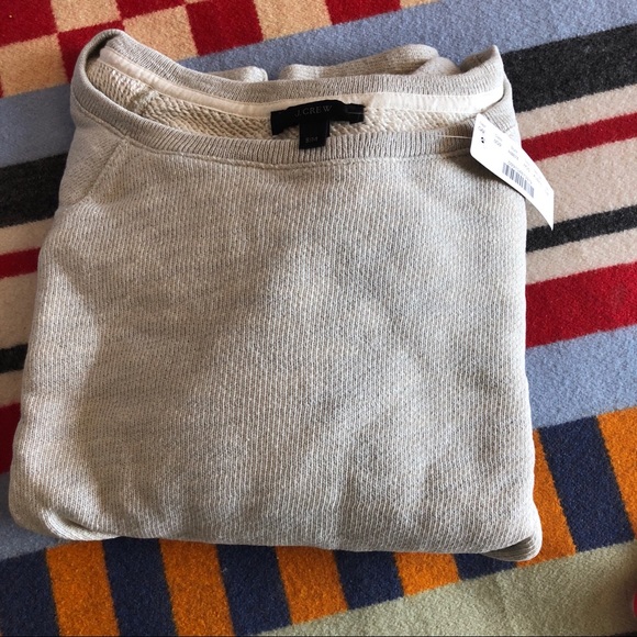 J.crew twist front sweatshirt, NWT, sz s-m - Picture 7 of 8